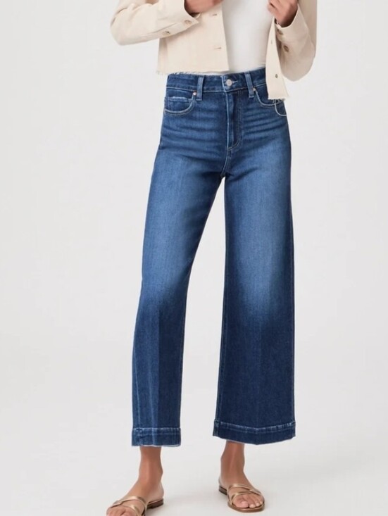 PAIGE Denim - Paige Women's Anessa Wide Leg Jean Size 33 Foreign Film